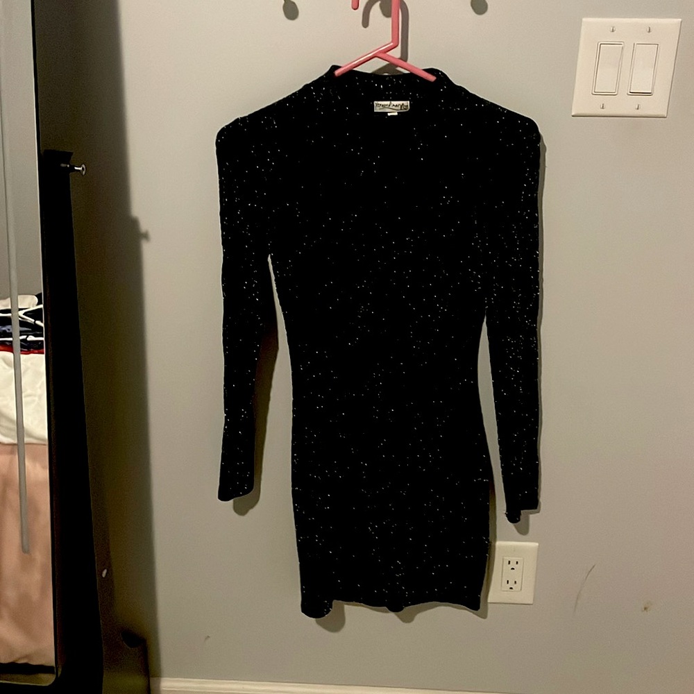 Sparkly Black Body-con Homecoming Dress by Xtraordinary